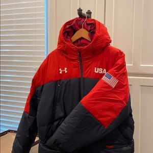 Men’s UA Olympic Athlete down jacket Rare find